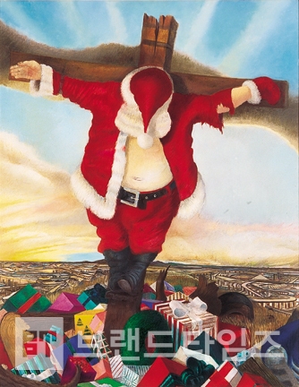 ▲Santa Claus - Robert Cenedella(http://www.rcenedellagallery.com/slideshow.php?theme=Commentary&i=5)