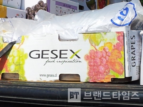 칠레에서 국내로 수입되고 있는 농산물 브랜드 GESEX. 사진=브랜드타임즈