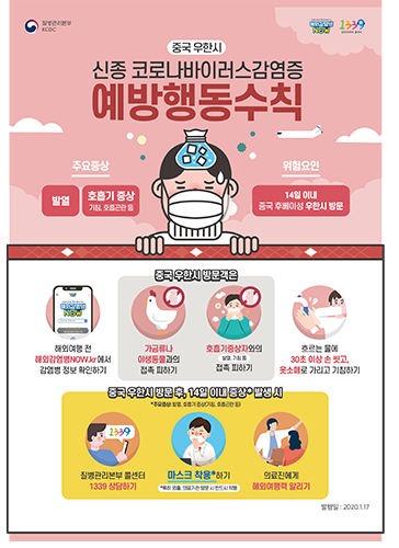 신종 코로나바이러스감염증 예방행동수칙