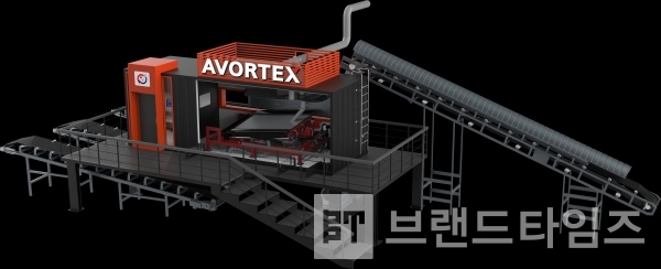 케이에이티에서 개발한 건식선탄 선별기와 글로벌 브랜드 아보텍스®(AVORTEX®)/사진제공=㈜케이에이티