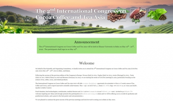 ‘CoCoTea Asia 2022 학술대회’ 누리집(홈페이지) 갈무리(캡처)