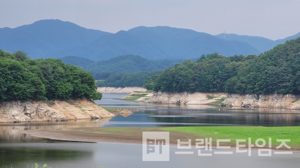 물을 기다리는 횡성댐, 이제 채울 일만 남았다/사진=브랜드타임즈