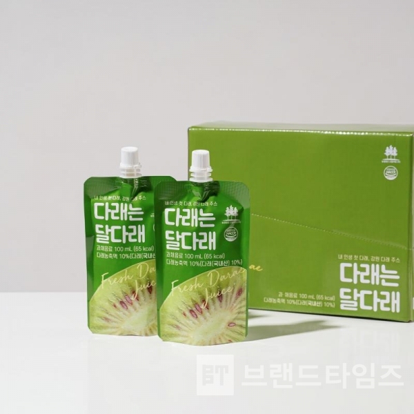 농업회사법인 산들바람㈜에서 작년 9월에 출시한 대한민국 최초 다래 음료 ‘다래는 달다래™’/사진= 농업회사법인 산들바람㈜