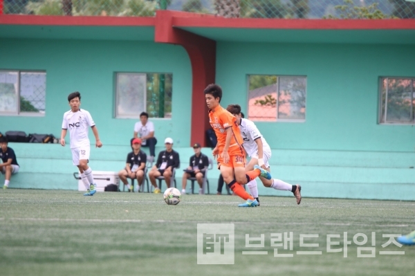 제주유나이티드 U-18세 팀에서 뛰던 시절 모습/사진=김민규