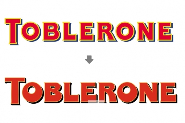 “토블론®(TOBLERONE®)”은 199년부터 사용한 로고타입을 2022년 변경했다/사진=1000logos.net/toblerone-logo/누리집(홈페이지) 내려 받기(다운 로드)