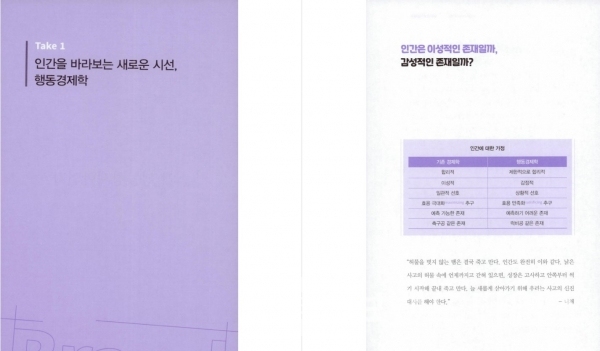 갈매나무에서 출간한 ‘브랜드, 행동경제학을 만나다’ 1부 ‘왜 행동경제학인가?’ 내용 /사잔=브랜드타임즈®