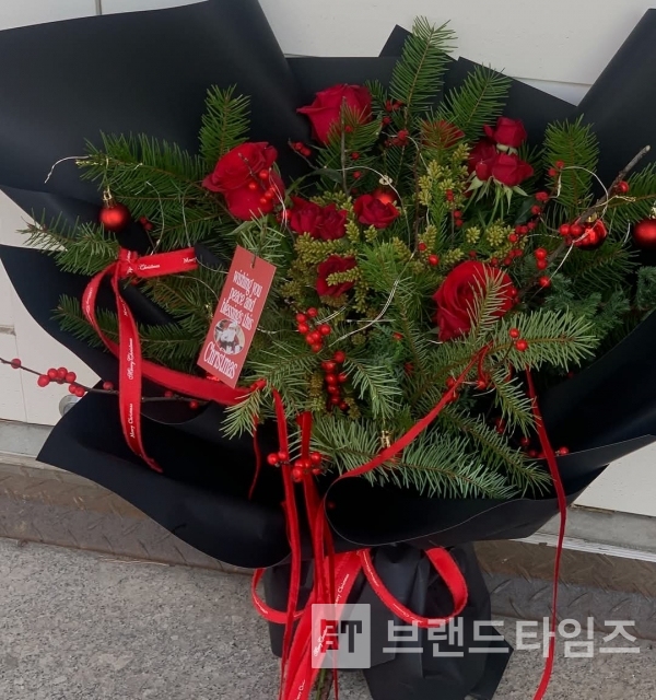 맞춤 무인 꽃집 리치가든® 추천 크리스마스 꽃다발/사진=리치가든®